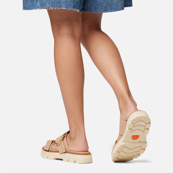 SOREL REIN CB SLIDE SANDALS IN HONEST BEIGE 7 - Picture 6 of 11